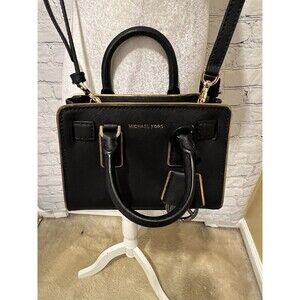 Michael Kors Mini Specchio Dillion Black Crossbody Handbag